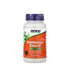 Бузина Цинк-С Нау Фудс 60 штук (Sambucus Zinc-C Now Foods) льодяники